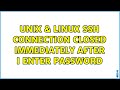 Unix & Linux: ssh connection closed immediately after I enter password