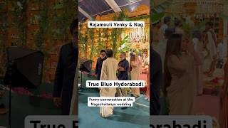 Rajamouli fun with venky at the Nagachaitanya Sobhita wedding #nagachaitanya #sobhitadhulipala #weds