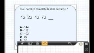 Tests psychotechniques séries numérique 1