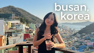 busan travel vlog 🇰🇷 live fish market, sky capsules, busan x the sky, gamcheon c