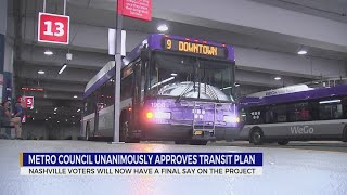 Metro Council unanimously approves transit plan