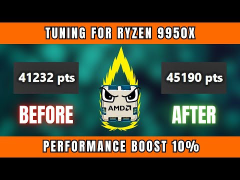 Ryzen 9950X BIOS Tuning Guide | 10% Performance Boost with Full Tests and Benchmarks