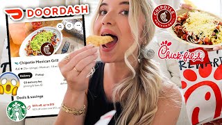 I Tried DoorDashing My Fast Food Orders For 24 HOURS!!