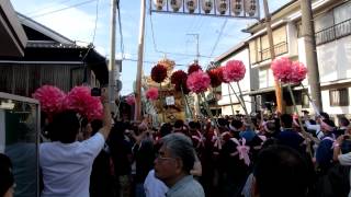 松原八幡神社2013 9月22日東山屋台新調入魂式①