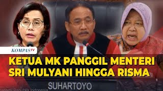 Ketua MK Panggil Menteri Airlangga, Sri Mulyani Hingga Risma di Sidang Sengketa Pilpres 2024