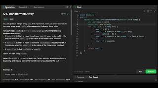 Leetcode weekly contest 427 | Transformed Array | Solution