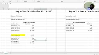 How to calculate PAYE, NAPSA \u0026 NHIMA Tax in Zambia 2021 done by Martin Makofi