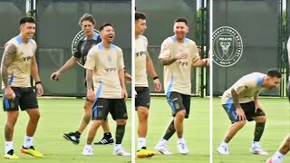 Messi, Martinez and Garnacho HAVE FUN during Argentina training in Miami 😂🇦🇷