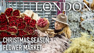 London Christmas Season Flower Market / 런던 겨울 꽃 시장 코벤트 가든의 생생한 모습 / 꽃 하면 영국이죠 /아주 소소한 영국 일상