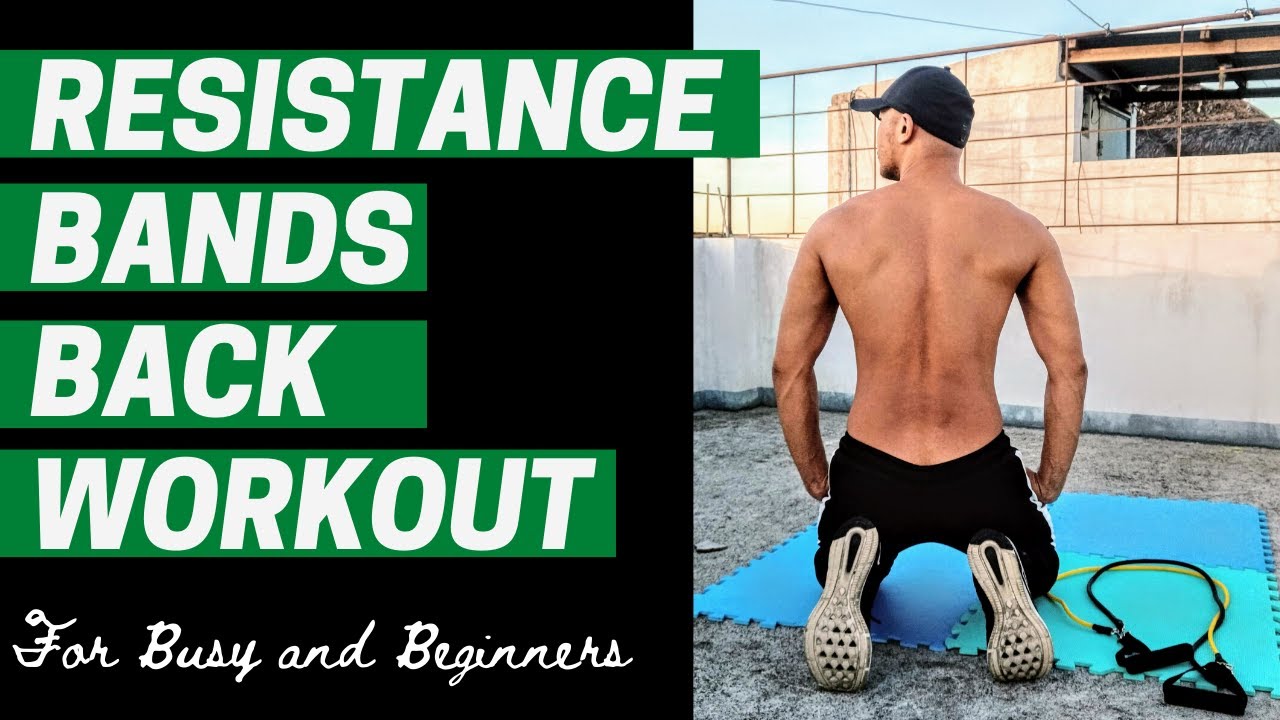 Resistance Bands Back Workout - YouTube