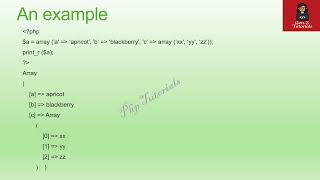 PHP Arrays print r function