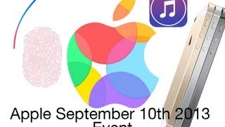 Iphone 5s & 5c Full Event - Apple Special Event September 10th 2013