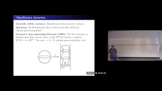 Hamiltonian dynamics and symplectic topology, Prof. Michael Entov