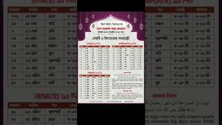 Ramjan 2023 || Romjan 23 Calendar || Ramjan 23 Bangladesh Calendar || Roja 23 || Bismillah Network |