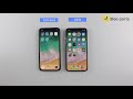 GX Hard OLED VS OEM Original OLED - iPhone X Confronto tra schermi aftermarket iBeeParts.