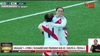 Sudamericano Femenino Sub-20: Perú avanza al hexagonal final (18/04/2024) | TVPerú Noticias