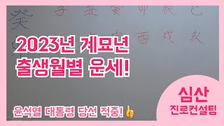 2023년 계묘년(癸卯年) 출생월별 운세!