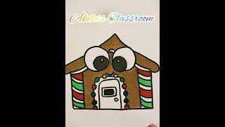 Gingerbread Home | Christmas Drawings