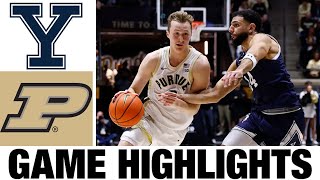 #13 Purdue vs Yale Highlights | NCAA Men's Basketball | 2024 College Basketball