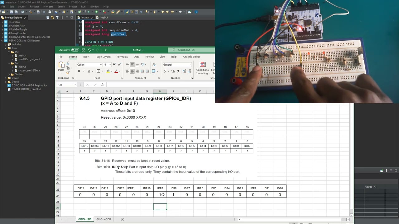 5. How To Program STM32 Using GPIO Registers & Bit Shifting - YouTube