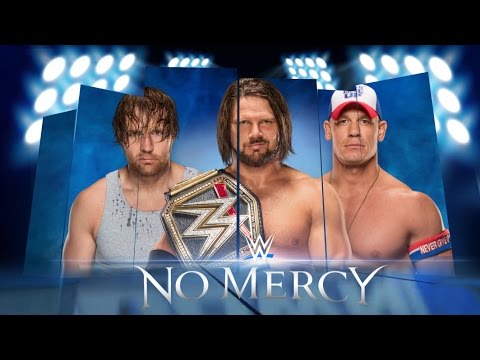 WWE No Mercy 2016 Custom Match Cards - YouTube