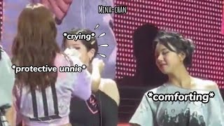 Twice *especially unnies* comforting Dahyun when she got so emotional during her speech