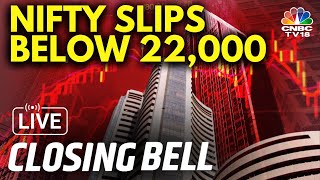Market Closing Bell LIVE | Nifty Below 22,000, Sensex Falls 930 Points; All Sectors In The Red