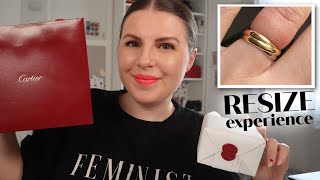 CARTIER SMALL TRINITY RING  // Unboxing, Resizing Experience, First Impressions + Review