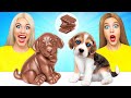 Real Food vs Chocolate Food Challenge #3 by Multi DO Fun