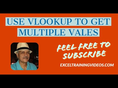 How to use VLookup to get multiple values How to use VLookup to get multiple values
