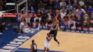 Giannis Antetokounmpo flies over Tim Hardaway Jr. for an insane Alley-oop dunk | Bucks vs Knicks