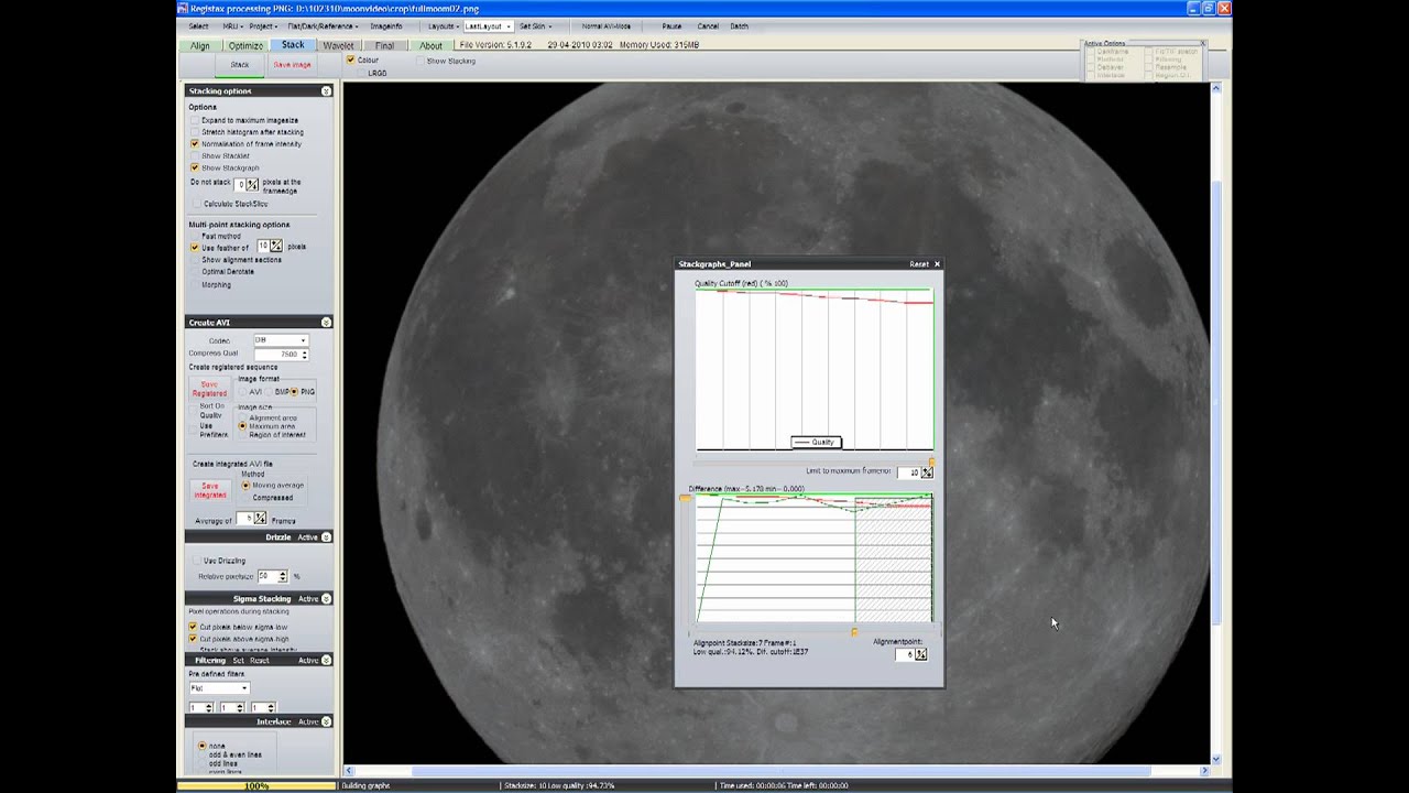 Moon Image Processing Tutorial Part 2 Youtube