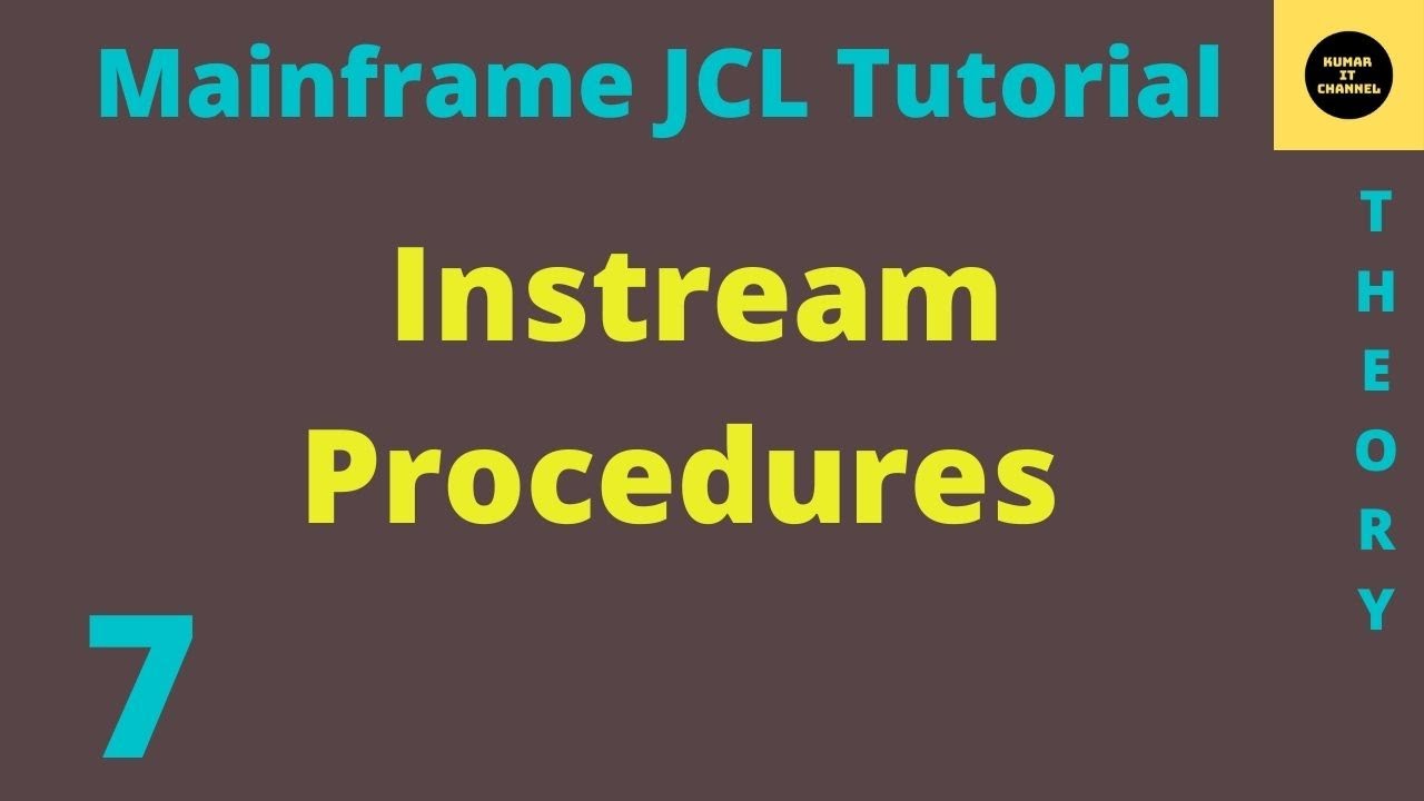 MAINFRAME JCL TUTORIAL 6 - YouTube