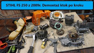 #rpgarażowo. Kosa Stihl fs 250. Kompletny demontaż. Jak rozkręcić silnik . Na co zwrócić uwagę.