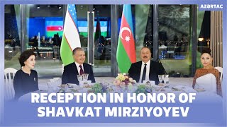 State reception was hosted in honor of President of Uzbekistan Shavkat Mirziyoyev