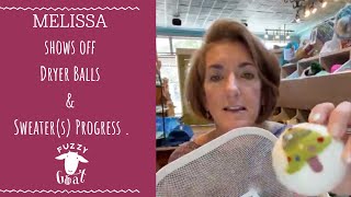 Melissa shows off Dryer Balls