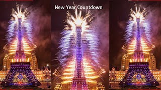 The Parisian Macao's Eiffel Tower New Year Countdown - Full Video | Fireworks New Year 2025