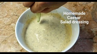 HOW TO MAKE CAESAR SALAD DRESSING without ANCHOVY | HOMEMADE MAYO SALAD DRESSING RECIPE (My Version)