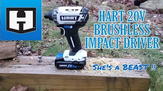 Hart 20v Brushless Impact Driver Review(HPID25)