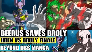 Beyond Dragon Ball Super: Beerus Saves Broly From Jiren! Full Power Jiren Vs Broly Finale!