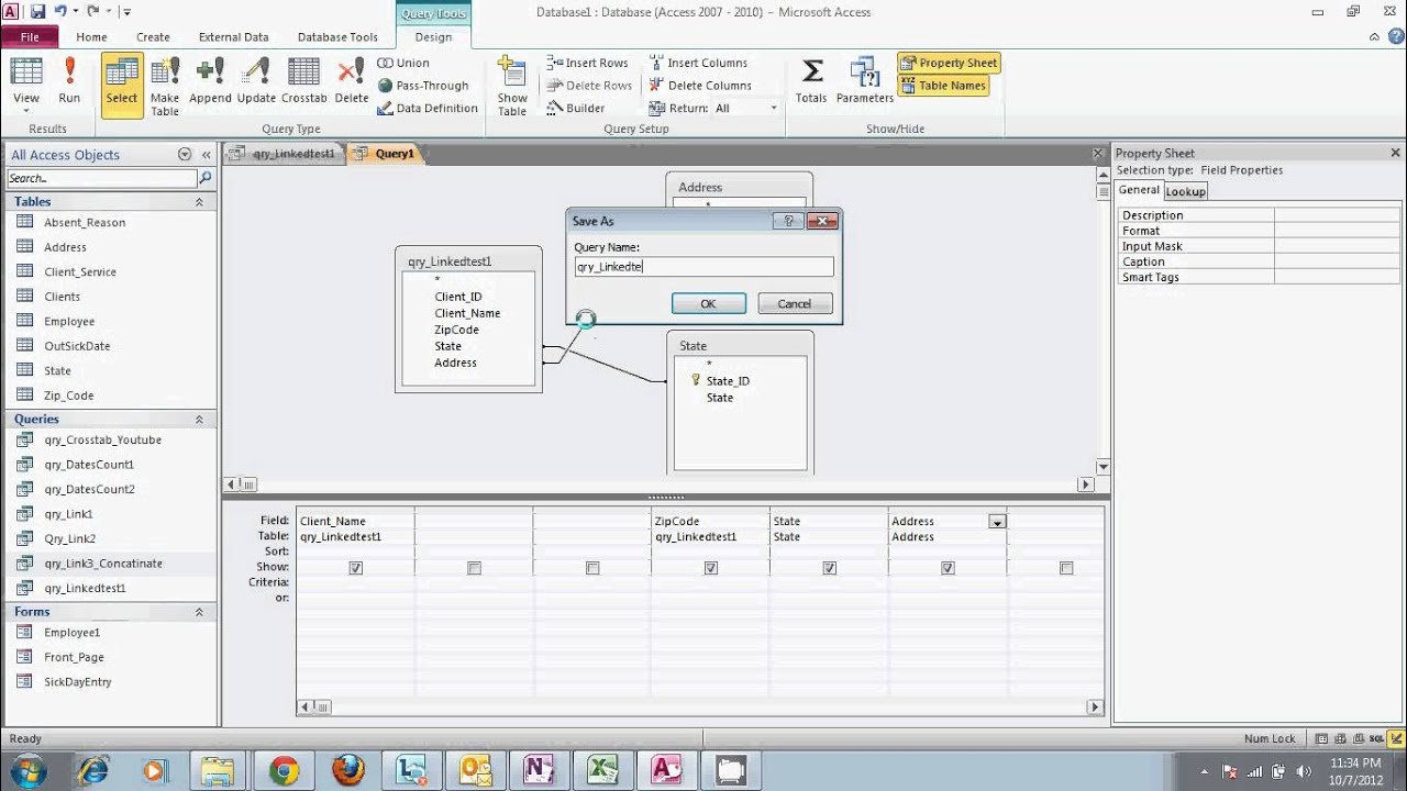 Microsoft Access 2010- Using Multiple Queries And The Concatenate ...