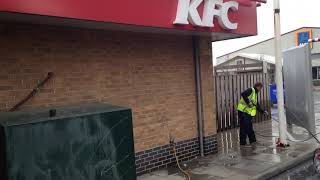 High Pressure cleaning at KFC