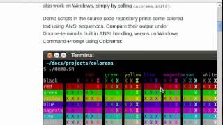 Python [colorama] Introduction