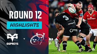 Ospreys v Munster | Instant Highlights | Round 12 | URC 2023/24