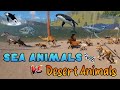 75 Sea Animals VS 75 Desert Animals Race in Planet Zoo included Shark, Whale, Dolphin, Lion & Camel