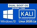 Dual boot Kali Linux 2020.1a with Windows 10 | Easy Step | Reveised - Fixed missing steps