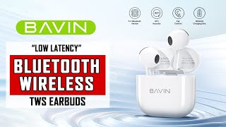 BAVIN BA85 TWS Hi-Fi Wireless Earphones Compact Slim Perfect Fit Earbuds w/ Smart Touch