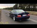 bmw e36 acceleration 1.6 vs 1.8 vs 1.8is vs 2.0 vs 2.5 vs 2.8 with sound comparison