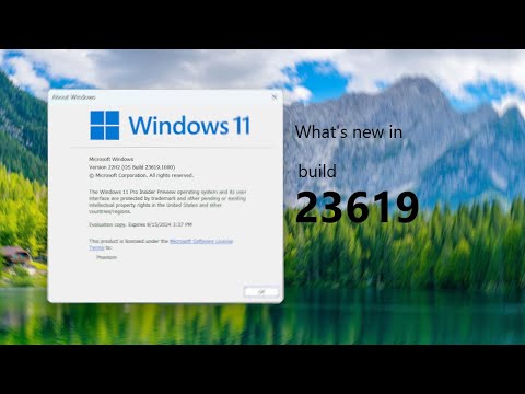 Сборка Windows 11 Dev 23619 и что нового — встречи и подталкивания