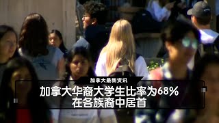 加拿大华裔大学生比率为68%     在各族裔中居首  | 国粤双语新闻